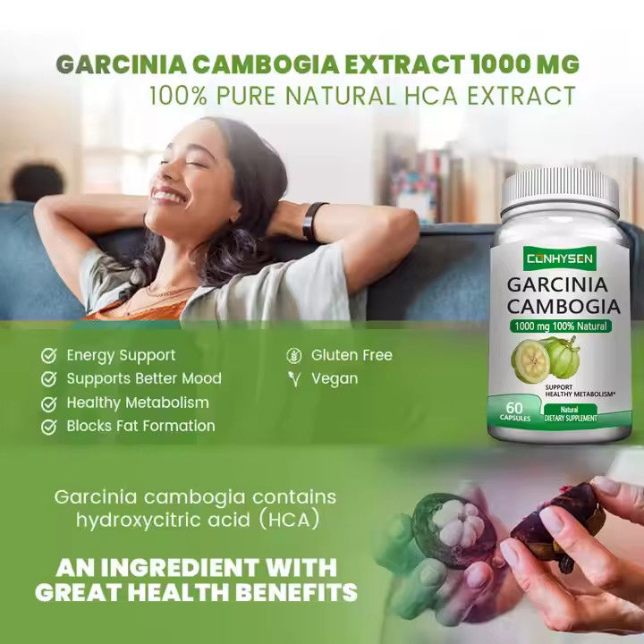 Yağ Engelleme Gecikme Garcinia Cambogia Kapsülleri Metabolizma Üretimi Duygusal Denge
