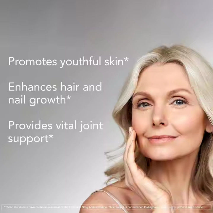 OEM Bitki Ekstraksi Kollajen Biotin Kapsülleri Sağlıklı Saç ve Cilt için Keratin Takviyesi