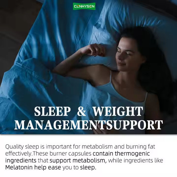 L Theanine Slim Fat Burner Kapsülleri Gece Zamanı Kilo Yönetimi Desteklemesi OEM ODM