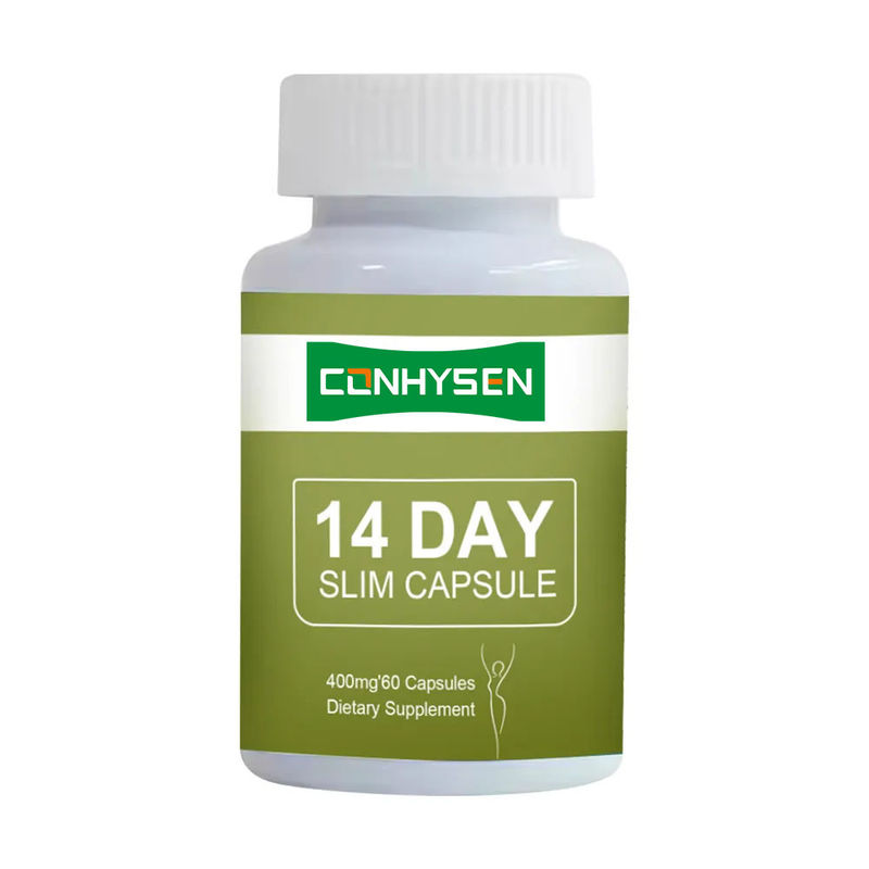 Özel Etiket 14 Gündüz Gevşetme Kapsülleri Garcinia Cambogia Hapları ile Detox Hızlı Düz Karın