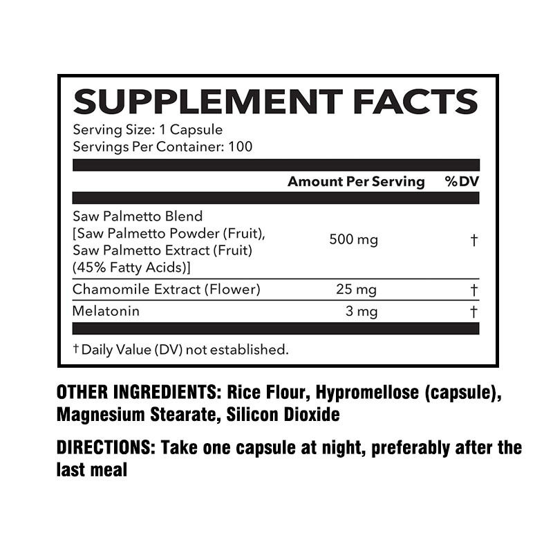 PM Formula For Traditional Prostate Sleep Support Saw Palmetto Kapsülleri Melatonin ile