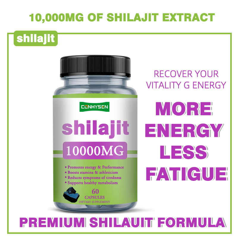Özel Etiketler 1000mg Saf Shilajit Kapsülleri Sağlık Bakım Kapsülleri Enerji ve Performansı Artırır