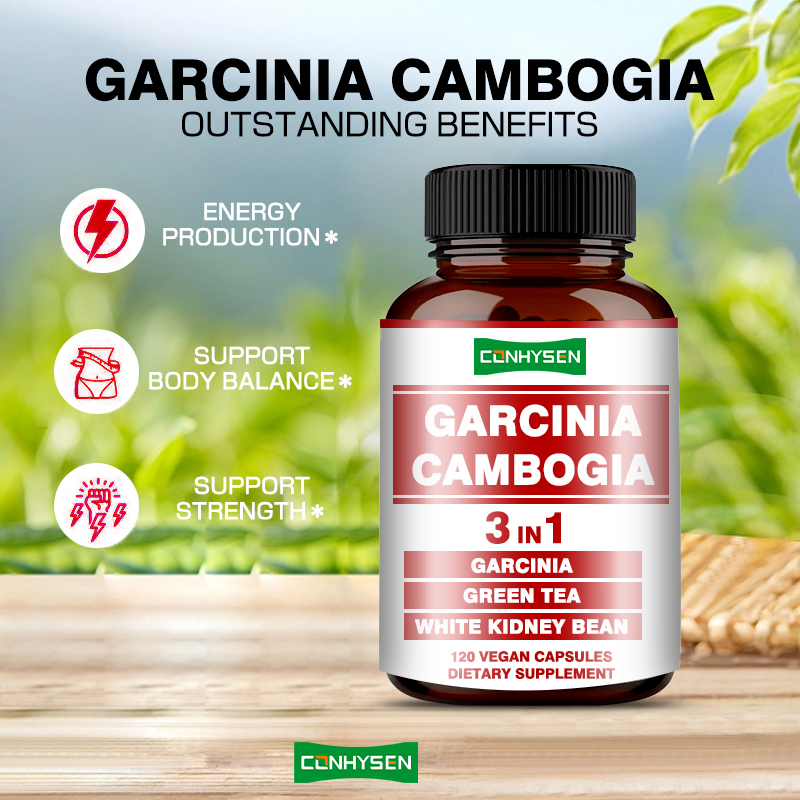 Yüksek Kaliteli Garcinia Cambogia Kapsülleri 3'ü 1 Arada Zayıflama Takviyesi Vücut Dengesini Destekler