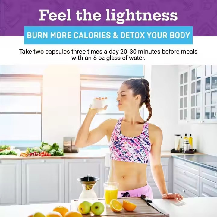 Garcinia Cambogia L-Karnitin ile Premium Bitki Temelli Yağ Yakıcı Metabolizmayı Artırır İştahı Azaltır Enerji Detox