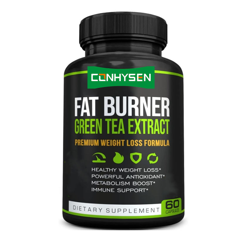 Özel Etiket Premium Yeşil Çay Ekstraktı EGCG'li Yağ Yakıcı Takviye- Doğal Sağlıklı Kilo Verme Diyet Kapsülleri