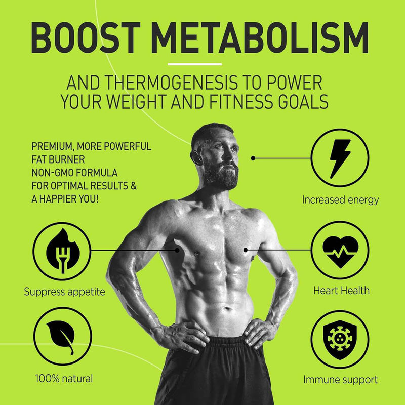 Özel Etiket Premium Yeşil Çay Ekstraktı EGCG'li Yağ Yakıcı Takviye- Doğal Sağlıklı Kilo Verme Diyet Kapsülleri