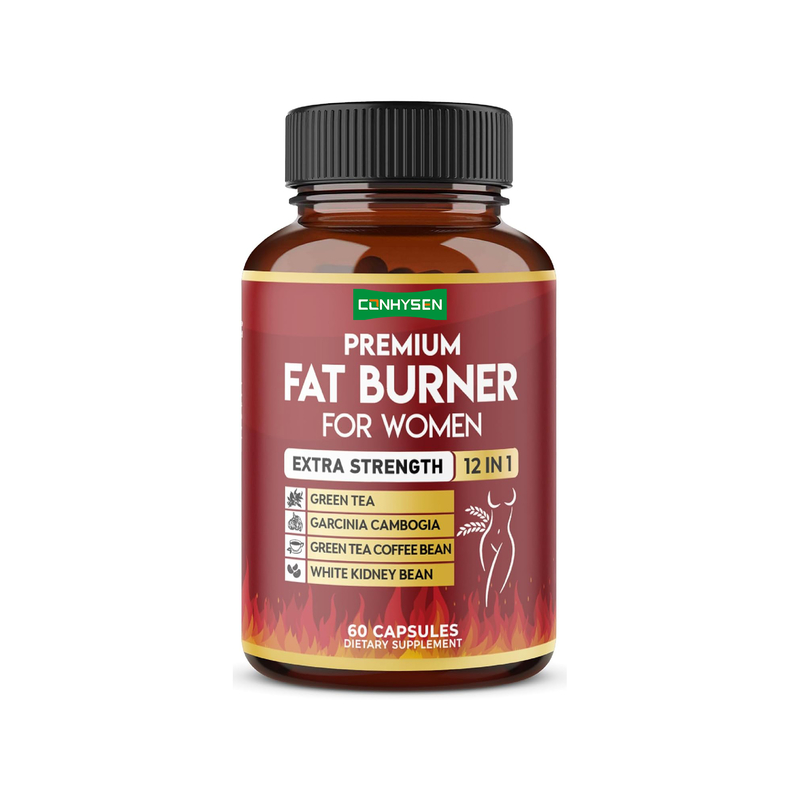 Ekstra Güç Kadınlar İçin 12'de 1 Yağ Yakıcı Yeşil Çaylı Vegan KapsüllerGarcinia Cambogia Beyaz Böbrek Fasulyesi Metabolizma Sindirim Destek