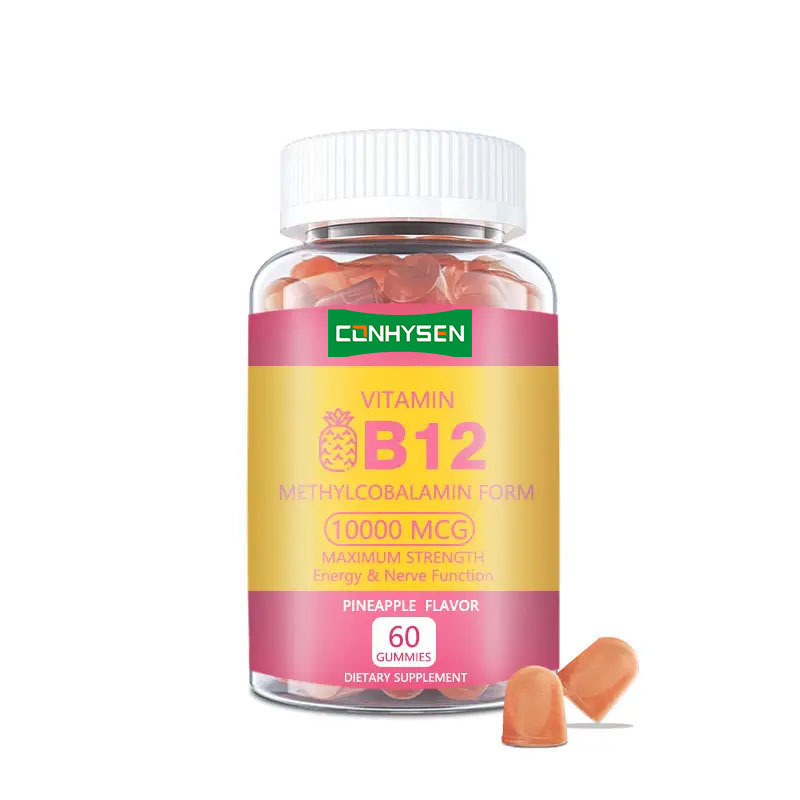 Özel Etiket Vitamin B12 Sakızları Enerjiyi Artırır Kalp Sağlığını Destekler Genel Sağlığı Korur Doğal Kaynak