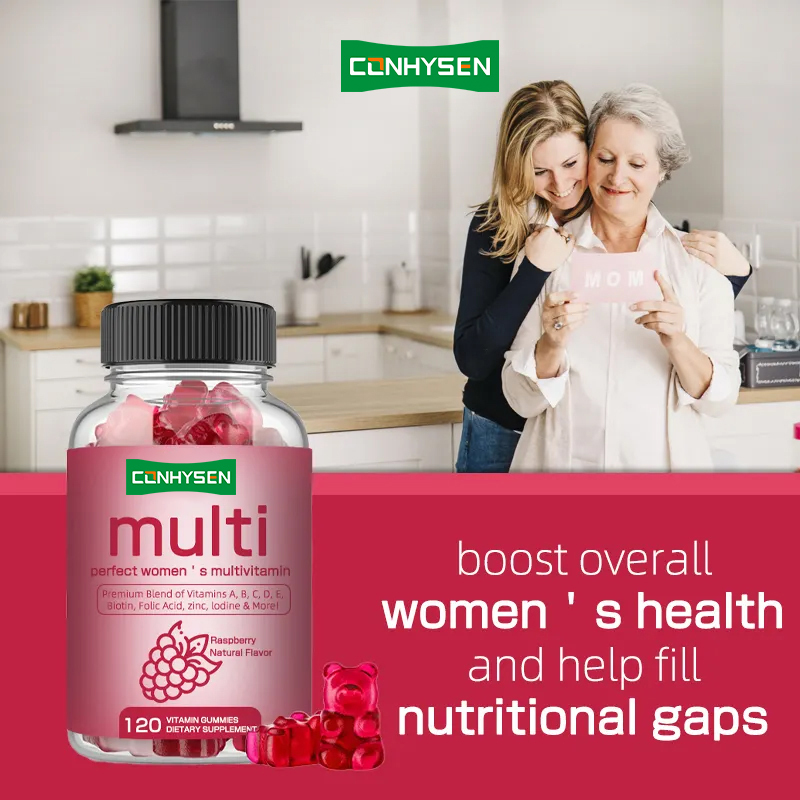 Multivitamin Sakızları B Vitamini Biyotin Kadınlar Bağışıklık Sağlığı için C Vitamini Sağlık Takviyesi Sakızları
