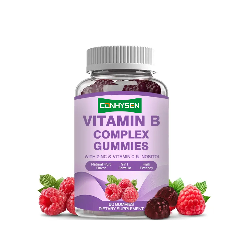 Vitamin B Kompleks Bağışıklık Güçlendiricisi için Sakızlar C Vitamini Folat Besin Takviyesi B Vitamini
