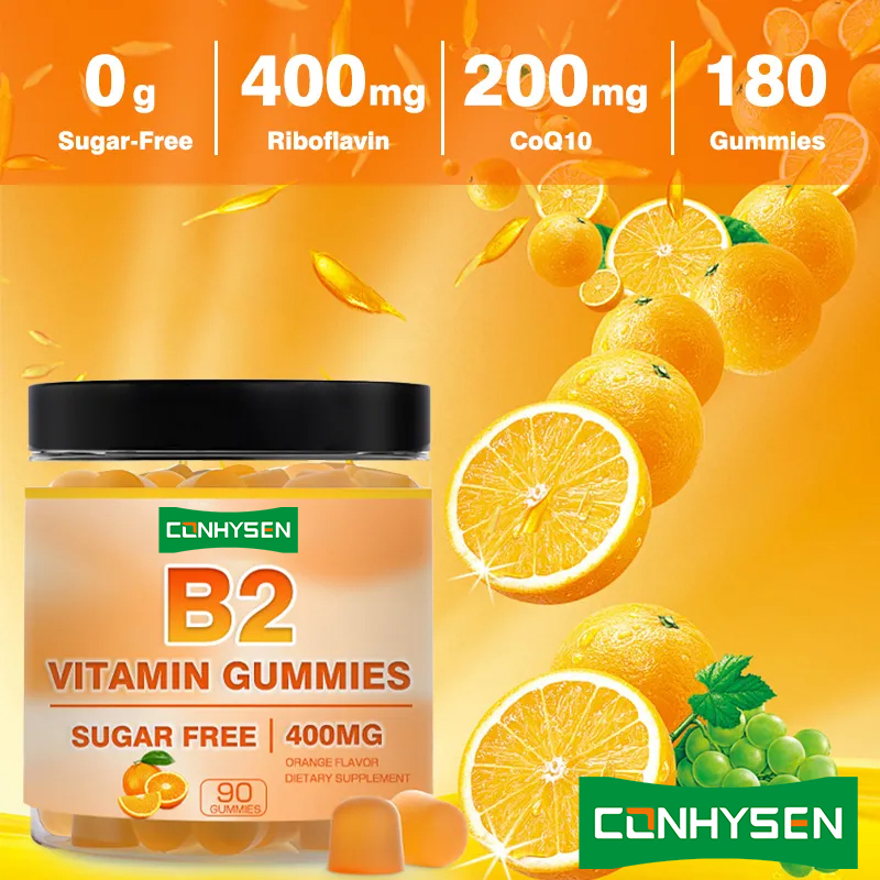 CoQ10'lu Premium Vitamin B2 Sakızları Metabolizmayı Artırır Sinir Sistemi Sağlığı Takviyeleri