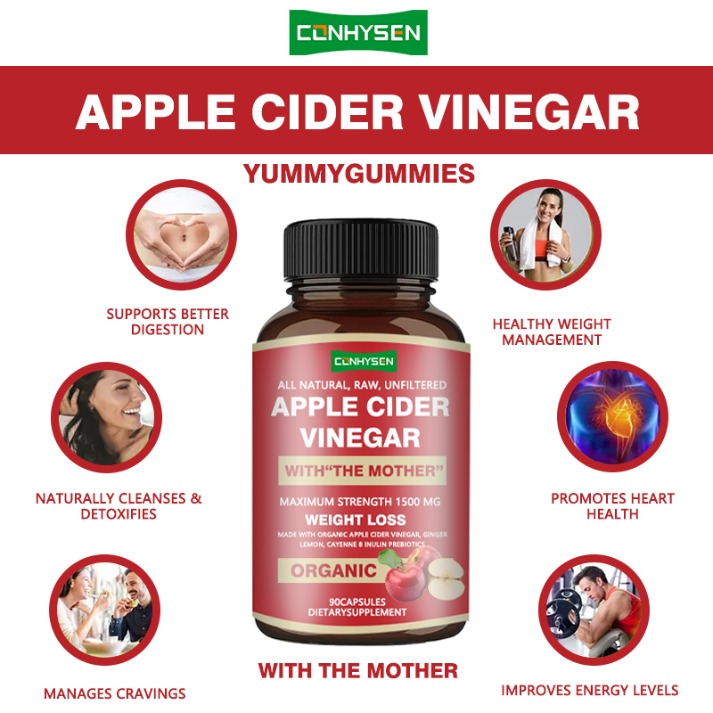 Toptan Alım Satım Özel 8 Prebiyotik Takviyesi Organik Zencefil Limonlu Elma Eksiği Kapsülleri