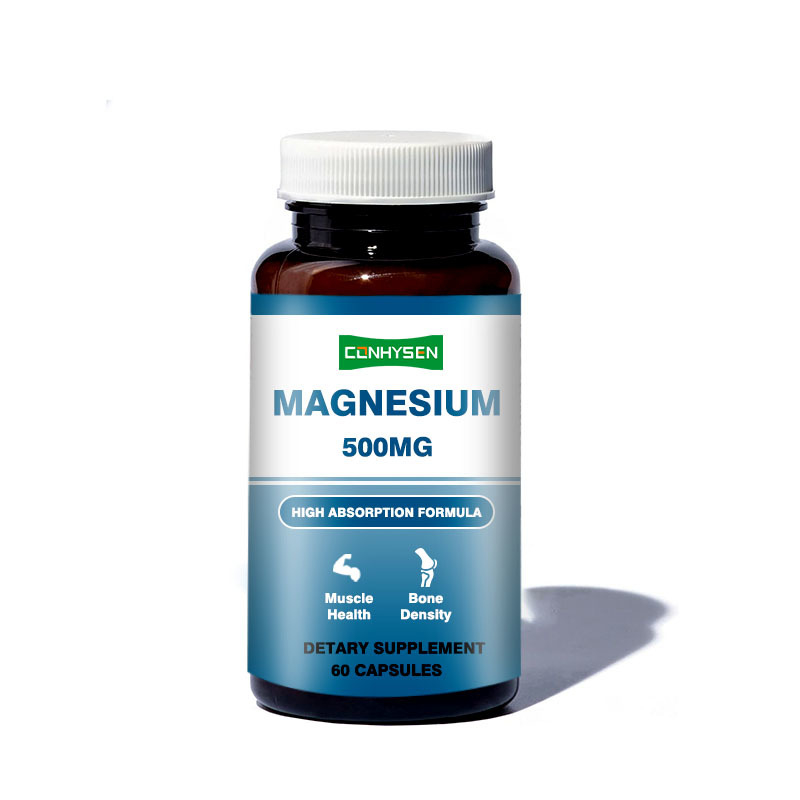 Özel Markalı Magnezyum Kapsülleri 500mg Hafızayı ve Beyin Fonksiyonlarını Destekler GDO'suz