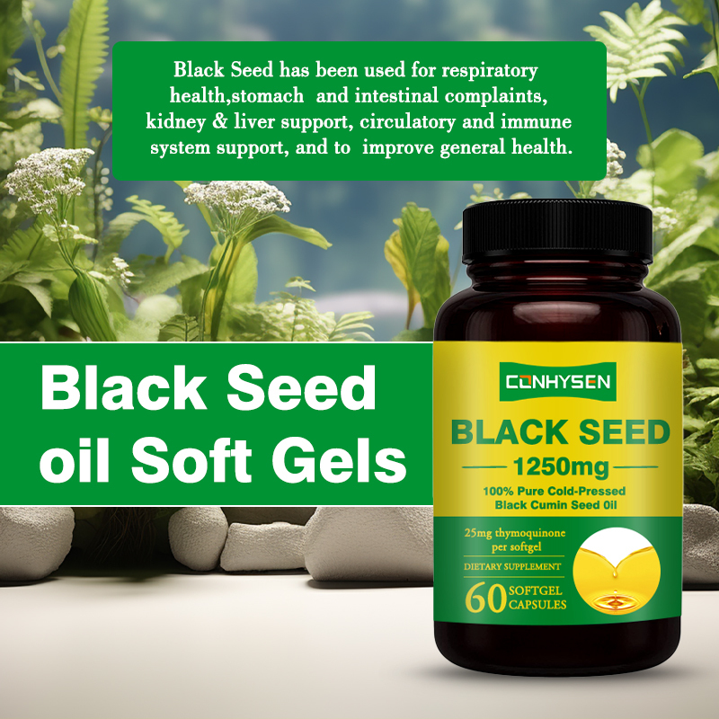Premium Custom Black Seed Oil Softgels OEM Bağışıklık Desteği Eklem Sağlığı için