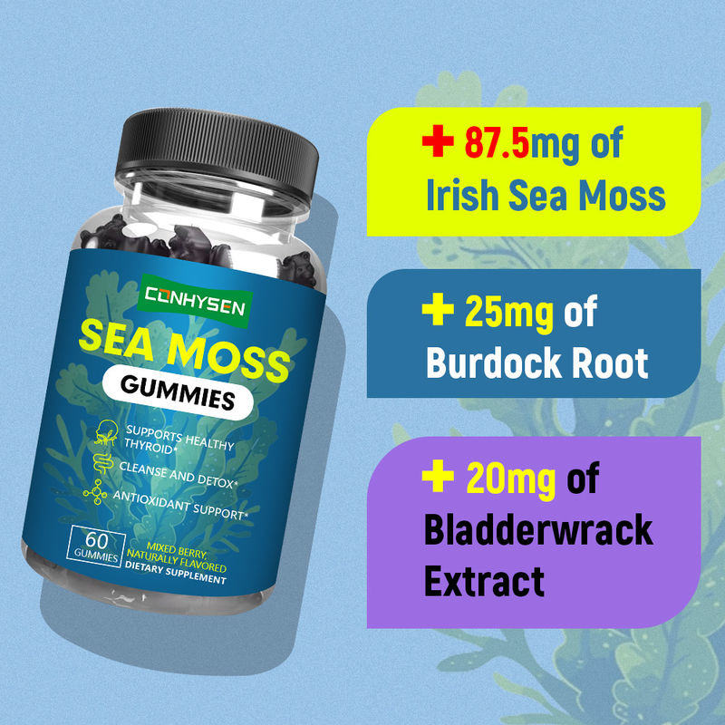 Organik İrlanda Deniz Yosunu Ekstresi Sakızları Fabrika Tedariki ile Temizleme ve Detoks