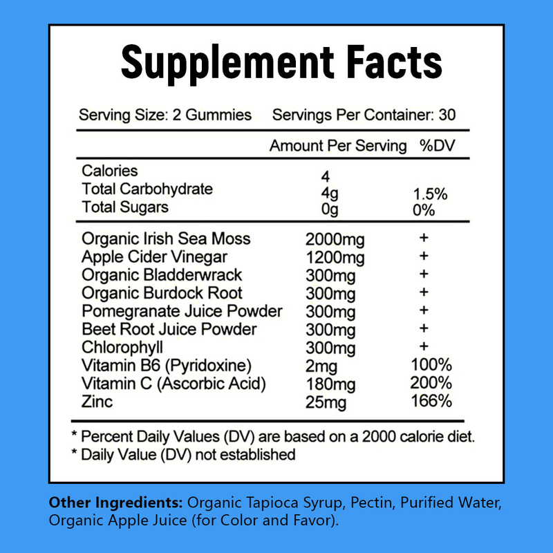 Tedarikçi 10'u 1 Arada Formül Deniz Yosunu Sakızları Premium Özel Destek Pürüzsüz Cilt