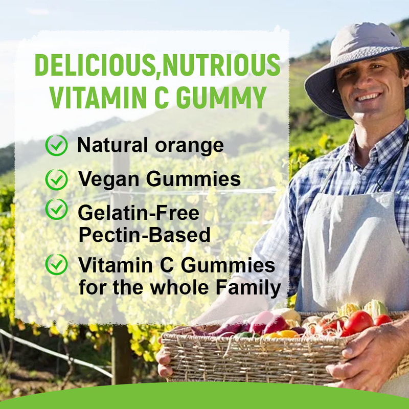 C Vitamini Sakızları Doğal Portakal Aroması Fabrikası Toptan Satış Kalp Enerjisi Desteği
