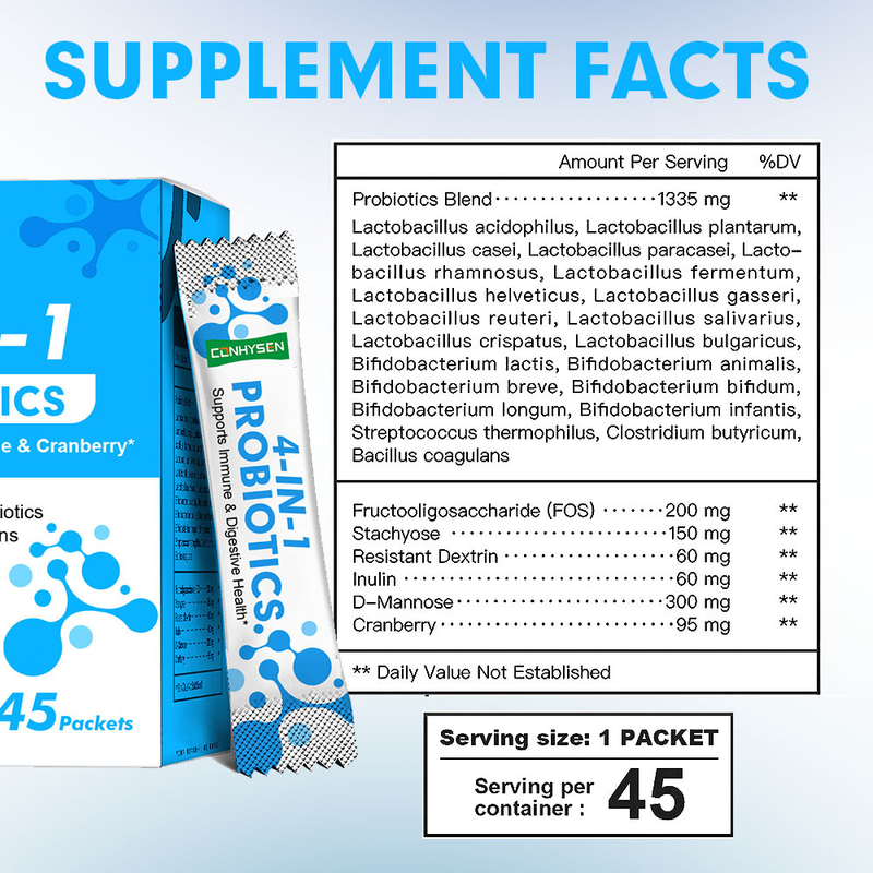 Fabrika 4-In-1 Probiyotik Tozu D-Manoz Özel Marka PH Dengeyi Koru