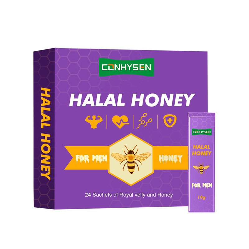 Custom Label Organic Halal Honey for Men Support Heart Digestive Health