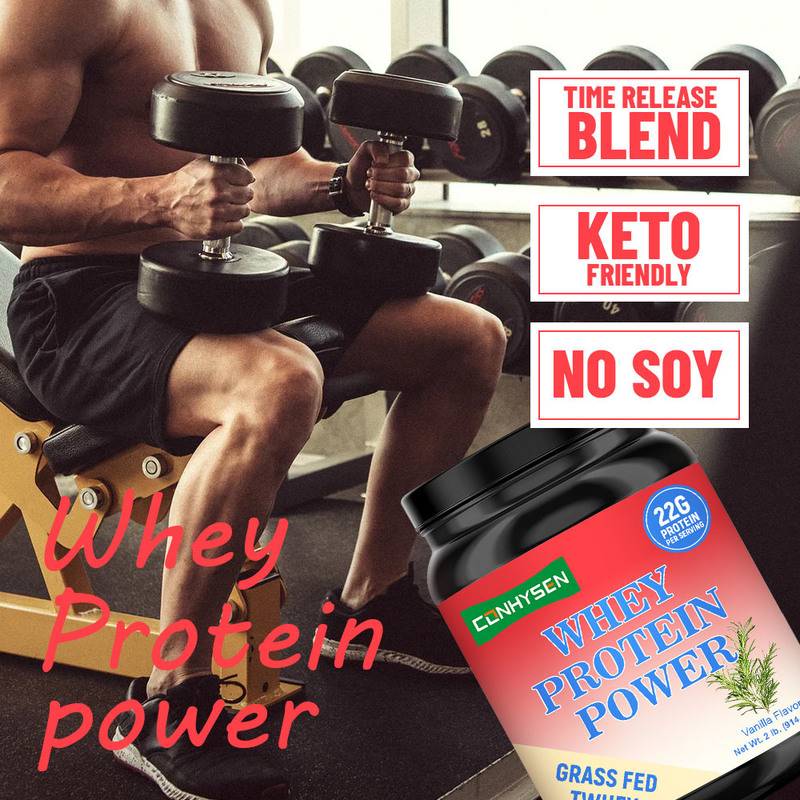 Sürahi Protein Güç Ot Beslenmiş Tri Blend Protein Kas Büyümesini Destekler Toptan Özel