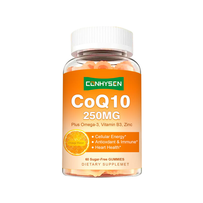 Vigo-COQ10-250mg Dolgulu Sakızlı Şekerler Artı Omega-3 Vitamin B3 & Çinko Koenzim Q10 Takviyeleri Kalp Sağlığı Hücresel Enerji İçin