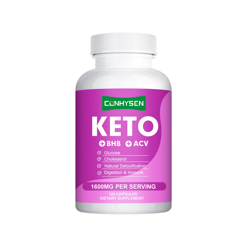 OEM ODM Keto Kapsülleri Zengin BHB ACV Vitaminleri Çinko Krom Etkin Metabolik Aktivite Kilo Kaybı Haplarını Destekler