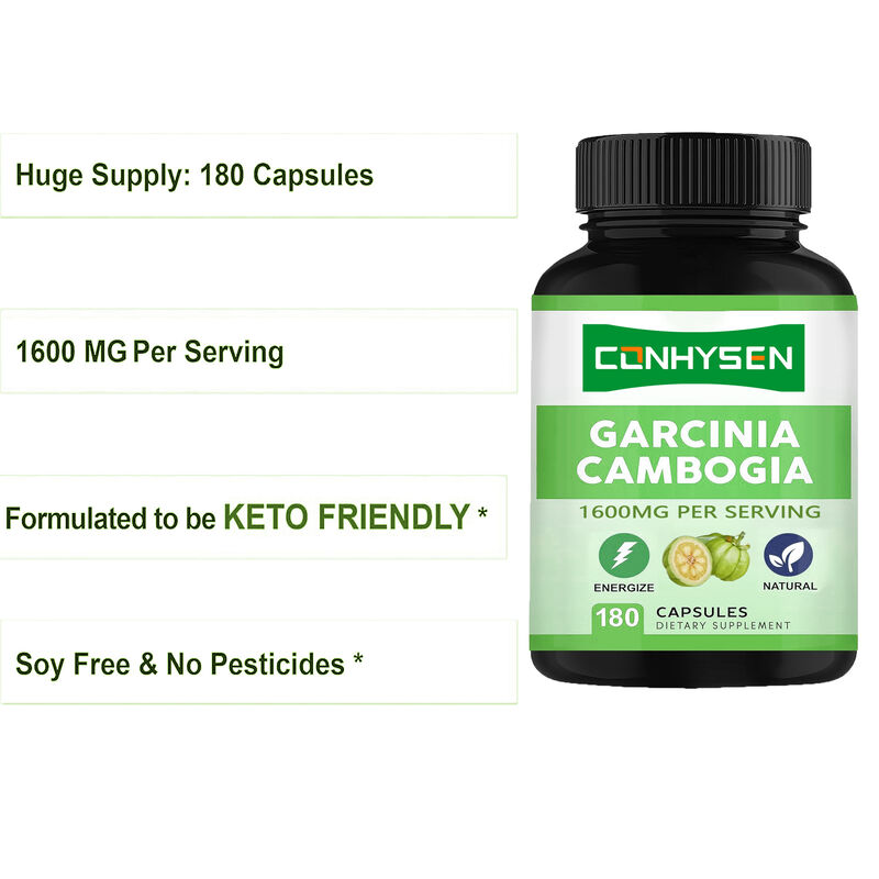 Yüksek Kaliteli Diyet Takviyesi Saf Garcinia Cambogia Kapsülleri Enerji ve Dayanıklılığı Destekler Doğal Takviyeler