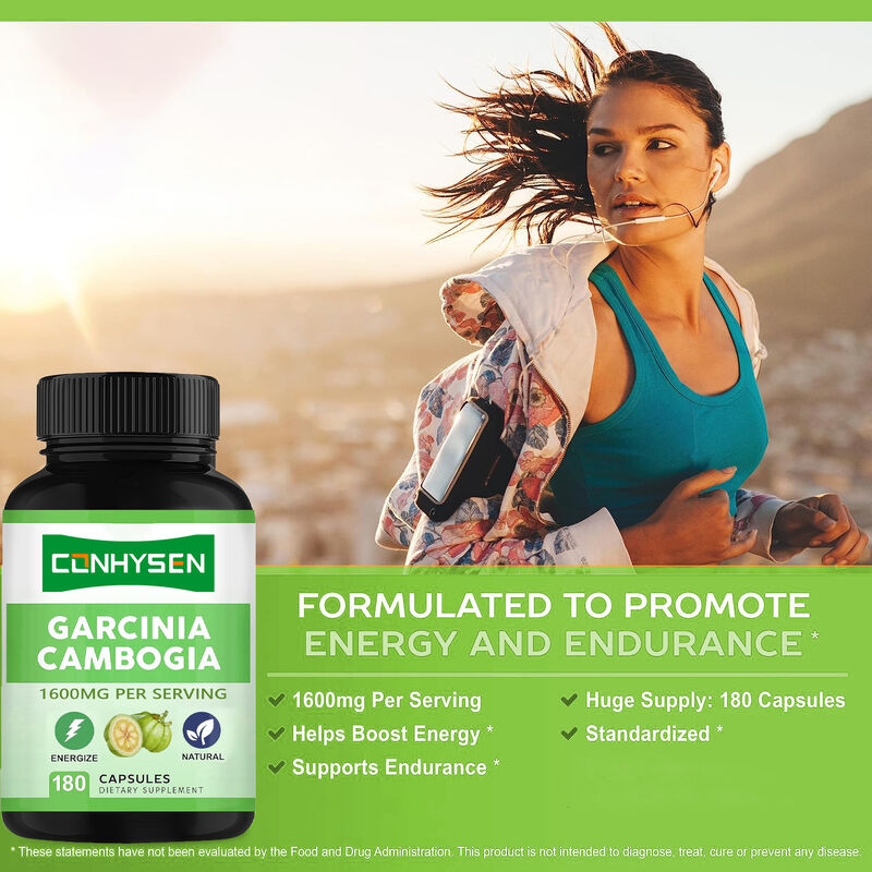 Yüksek Kaliteli Diyet Takviyesi Saf Garcinia Cambogia Kapsülleri Enerji ve Dayanıklılığı Destekler Doğal Takviyeler