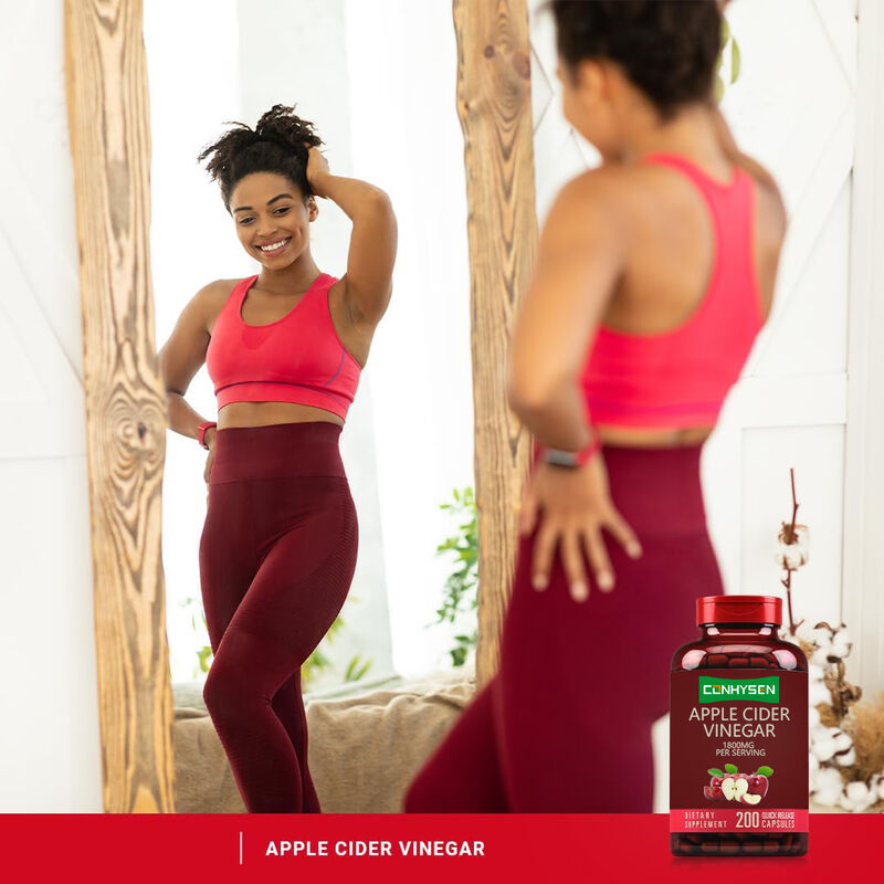 Erkekler ve Kadınlar İçin OEM/ODM ACV Takviyesi Sindirim ve Detoks Kilo Yönetimi Elma Sirkesi Kapsülleri