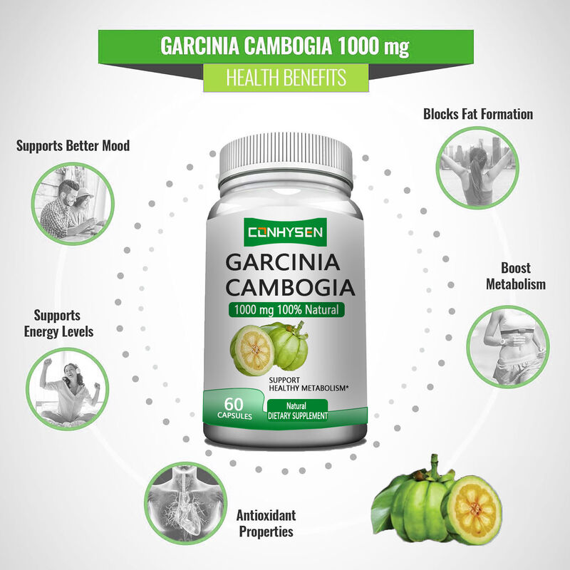 Özel Marka Garcinia Cambogia Bitkisel Takviyeler Garcinia Cambogia Kapsülleri Sağlıklı Metabolizmayı Destekler ve Daha İyi Ruh Halini Destekler