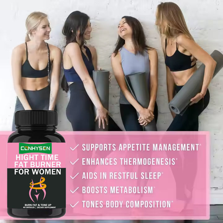 OEM/ODM Özel Etiket Gece Zamanı Yağ Yakıcı Beyaz Böbrek Fasulyesi Ekstraktı Metabolizmayı Artırmak Kadın Destek Kas İyileştirme Kapsülleri