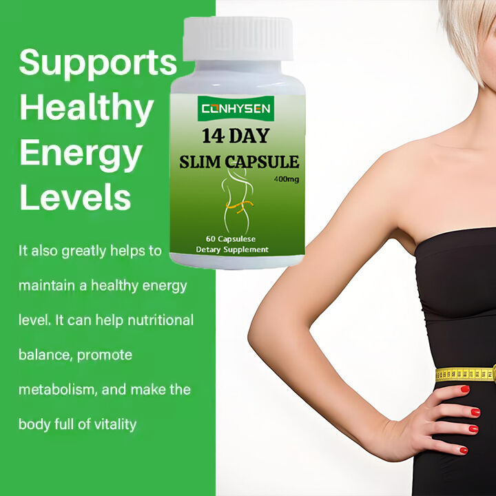 OEM ODM 14 Günlük Zayıflama Kapsülü Hızlı Etki Eden İştah Kesici ve Yağ Yakıcı Haplar Yetişkinler İçin Diyetsel Lif