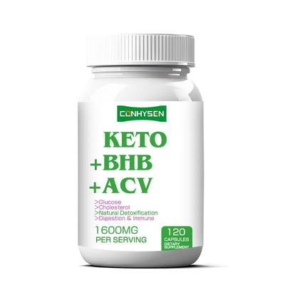OEM ODM Keto Kapsülleri Kilo Vermek Zengin BHB ACV Destek Vücut Yönetimi Toptan Satıcı
