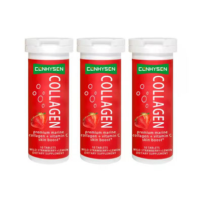 C vitamini ile Kolagen Efervesan Tabletleri Cilt Beyazlatma için