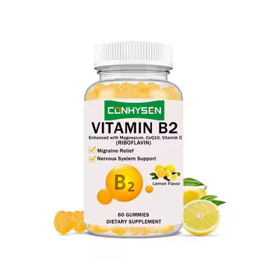 Sağlıklı Vitamin B2 Gummies 60 Gummies CoQ10 Sinir Sistemi Destek OEM ODM