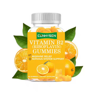 OEM ODM B2 Vitamini Sakızları Yüksek Riboflavin Stresden Kurtulmaya Yardımcı Olur Vitamin Sakızları