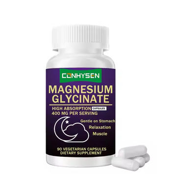 Magnezyum Glisinat Kapsülleri Rahatlatma Kas Holistik Sağlık Mide Dostu