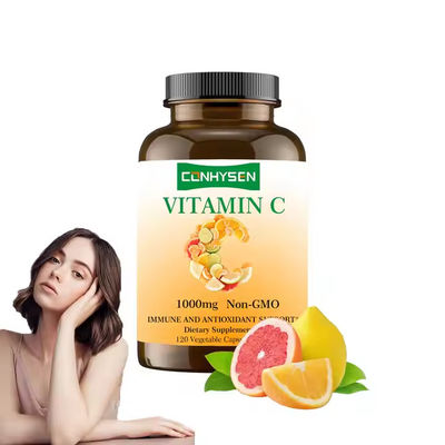 Organik C Vitamini Kapsülleri Takviyeleri Antioksidan Destek Bağışıklık Sistemi OEM
