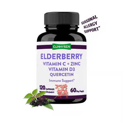 C Vitamini Quercetin Ekstraksiyonlu Elderberry Kapsülleri Bağışıklık Sağlığını Destekler