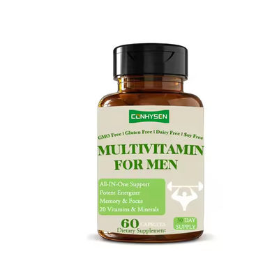 Özel Logo Erkekler için Multivitamin Takviyesi Kapsülleri Enerji Hafızasını Artırır