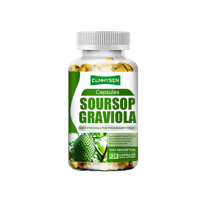 Soursop Graviola Yumuşak Geller Solunum Sistemini Destekler Bitki Temelli Takviye