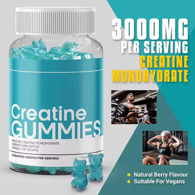 Kreatine Gummies Atletik Performansı Artırır Kreatin Monohidrat Takviyesi 60 Gummies