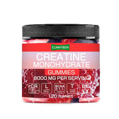 OEM Logo Kreatin Monohidrat Gummies Kas Kütlesini Artırır Dayanıklılık Takviyeleri