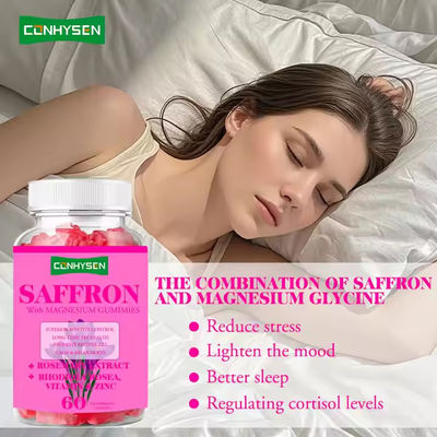 Vitamin Safran Takviyesi Magnezyum için Sakızlar Stres Çözümü Duygu Artırma