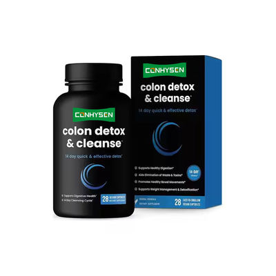 OEM Kolon Detox Temizle Kapsülleri Kilo Verme Sindirim Enzimleri Senna Yaprak Ekstraksi Kapsülleri