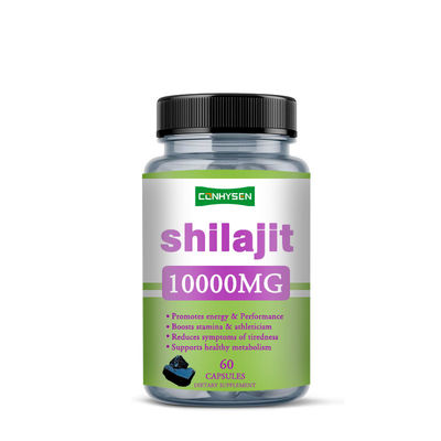 Özel Etiketler 1000mg Saf Shilajit Kapsülleri Sağlık Bakım Kapsülleri Enerji ve Performansı Artırır