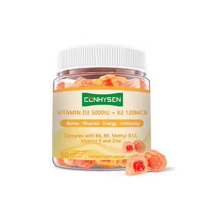 OEM ODM Kompleks Vitamin D3 + K2 Şekersiz İnsanoğlunun İmmuni Destek İnsanoğlunun