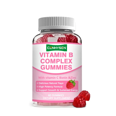 Vitamin B Kompleks Gummies Yüksek Potens B12 ile Uzun Süreli Enerji Bağışıklık Desteği Sağlık Takviyeleri