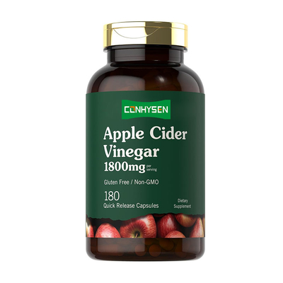 OEM Özel Etiket Vücut Geciktirme ACV Hapları Vitamin ve Çinko ile Ek Organik Elma Baharı Asit Kapsülleri