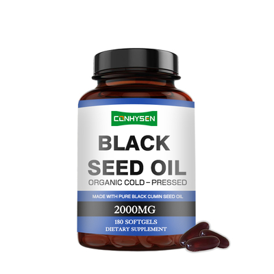 Siyah Tohum Yağı, Sağlık için Omega-3 6 9 ile 500mg